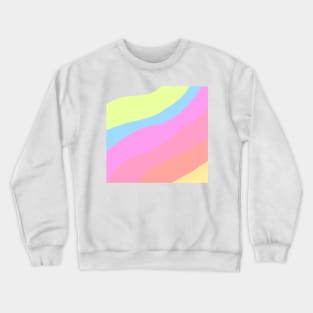 Colorful watercolor abstract pride art Crewneck Sweatshirt